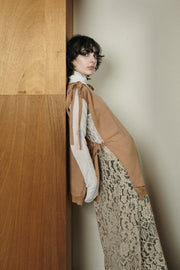 2 Way Knit Vest Camel