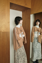 2 Way Knit Vest Camel