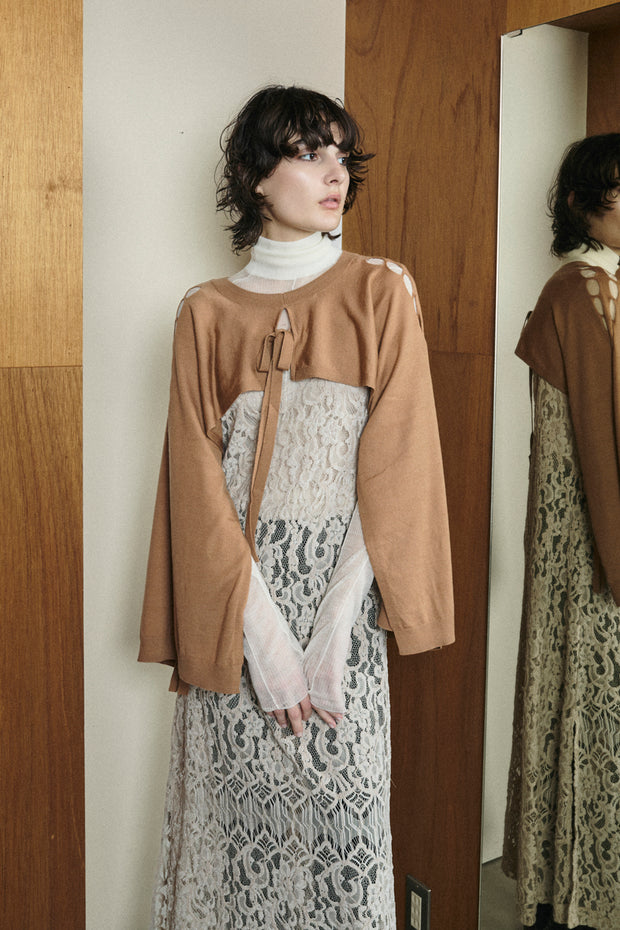 2 Way Knit Vest Camel