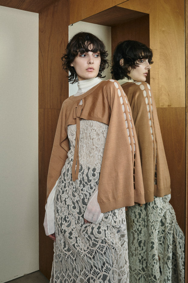 2 Way Knit Vest Camel