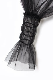 Tulle Layered Lace Top Black