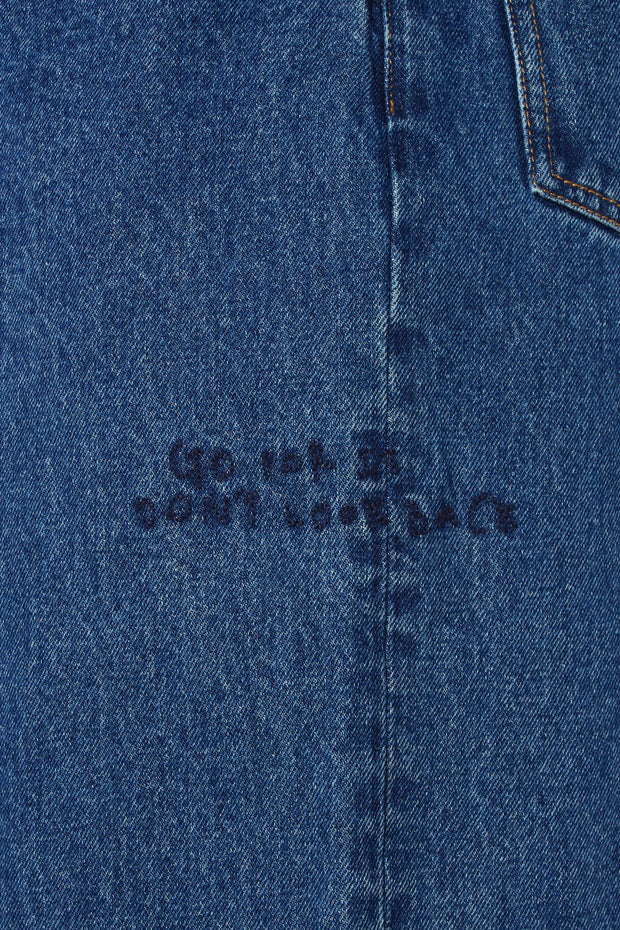 【YU×WRINN 先行予約】エンブロイダリーデニムパンツ Indigo