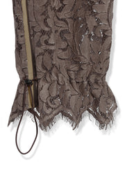 【先行予約】レースワイドパンツ Brown