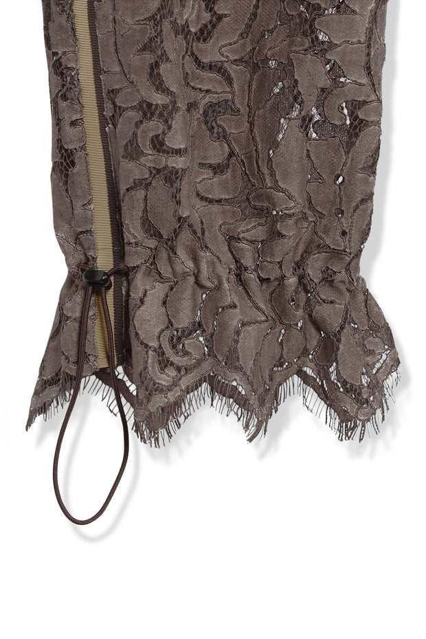 【先行予約】レースワイドパンツ Brown