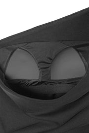 【YU×WRINN 先行予約】ワンショルダーカットソートップス Black