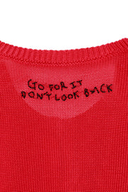 【YU×WRINN 先行予約】エンブロイダリーツインニット Red