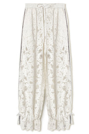 【先行予約】レースワイドパンツ Off White