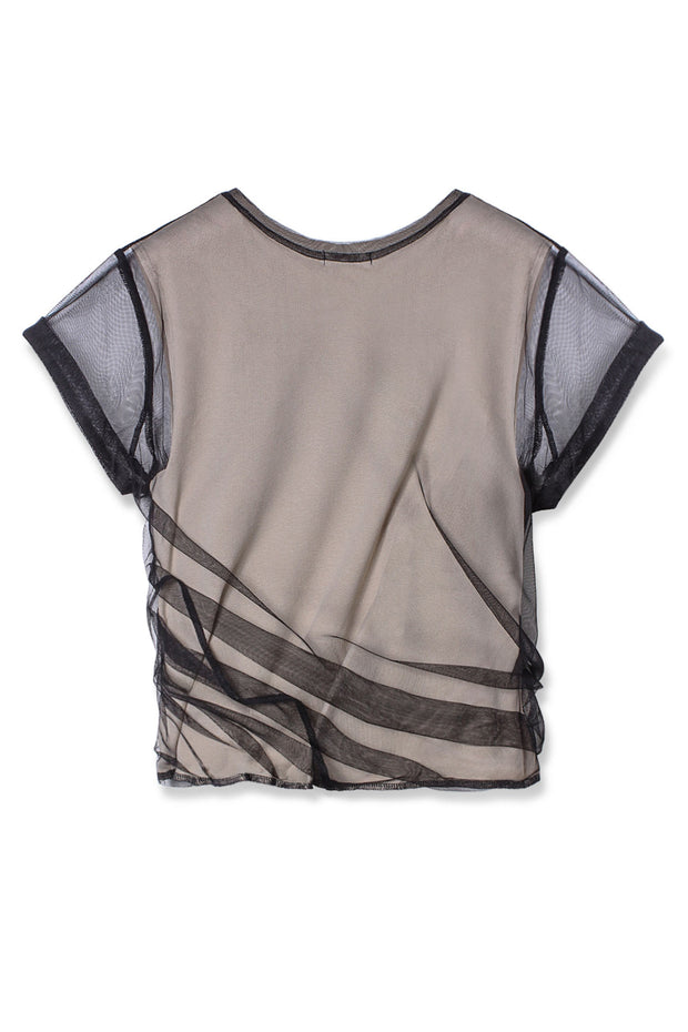 【先行予約】チュールツイストトップス Beige