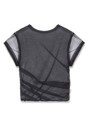 【先行予約】チュールツイストトップス Black