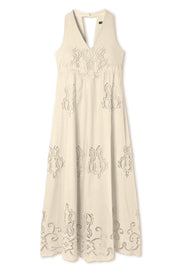 【先行予約】刺繍レースドレス Off White