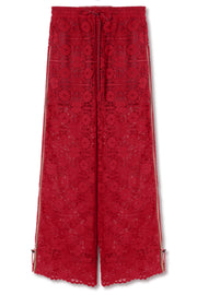 【先行予約】レースワイドパンツ Red