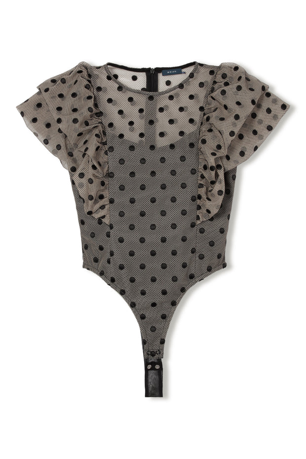 【先行予約】バルーンスリーブボディスーツ Black