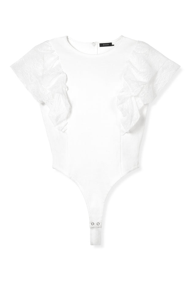 【先行予約】バルーンスリーブボディスーツ Off White