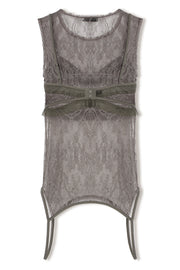 【先行予約】レイヤードタンク Gray Beige