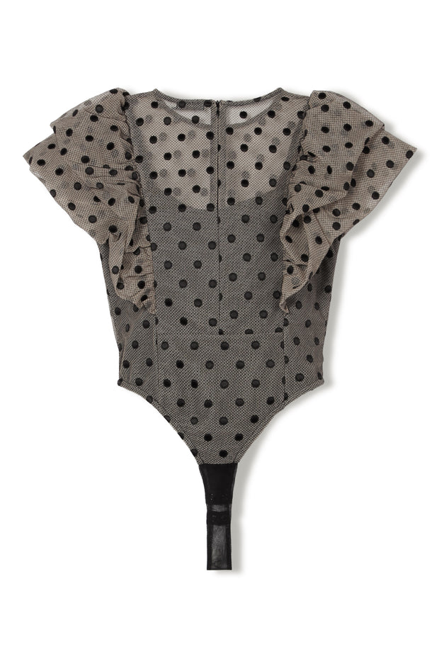 【先行予約】バルーンスリーブボディスーツ Black