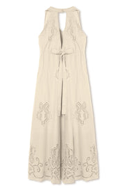 【先行予約】刺繍レースドレス Off White