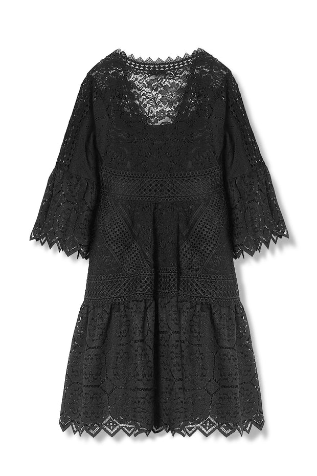 【先行予約】レースワンピース Black