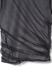 【先行予約】チュールツイストトップス Black