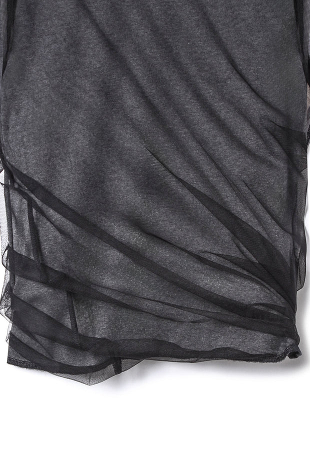 【先行予約】チュールツイストトップス Black