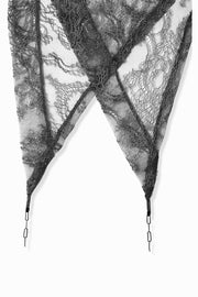 【先行予約】レーススカーフ Black