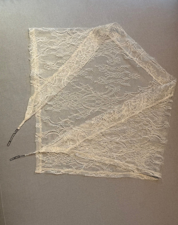 【先行予約】レーススカーフ White