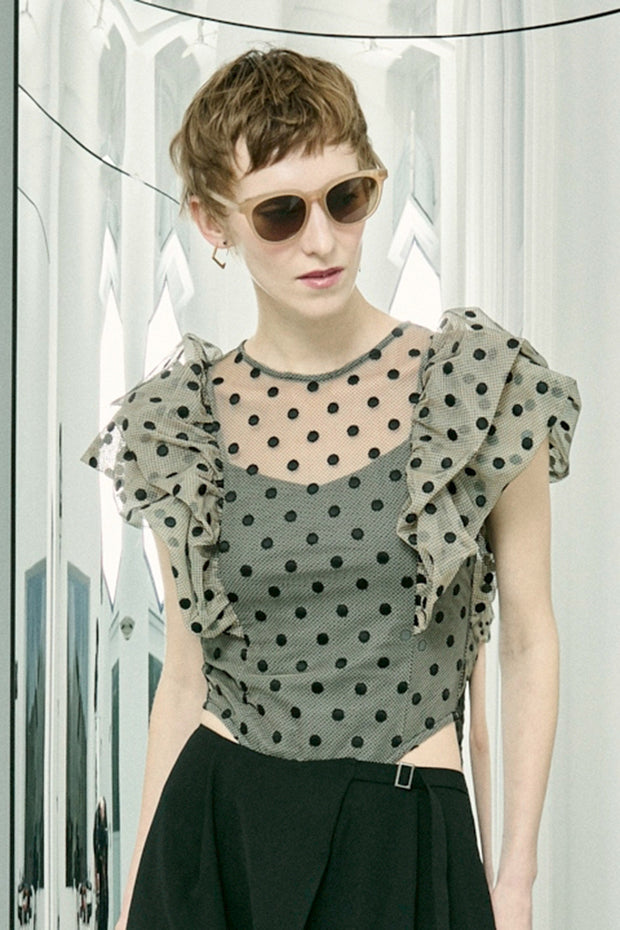 【先行予約】バルーンスリーブボディスーツ Black