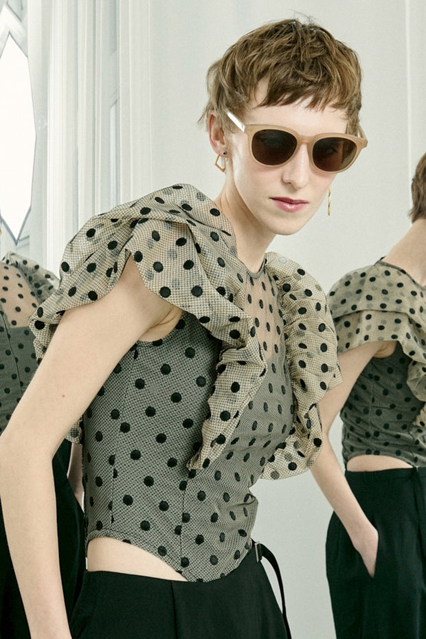 【先行予約】バルーンスリーブボディスーツ Black