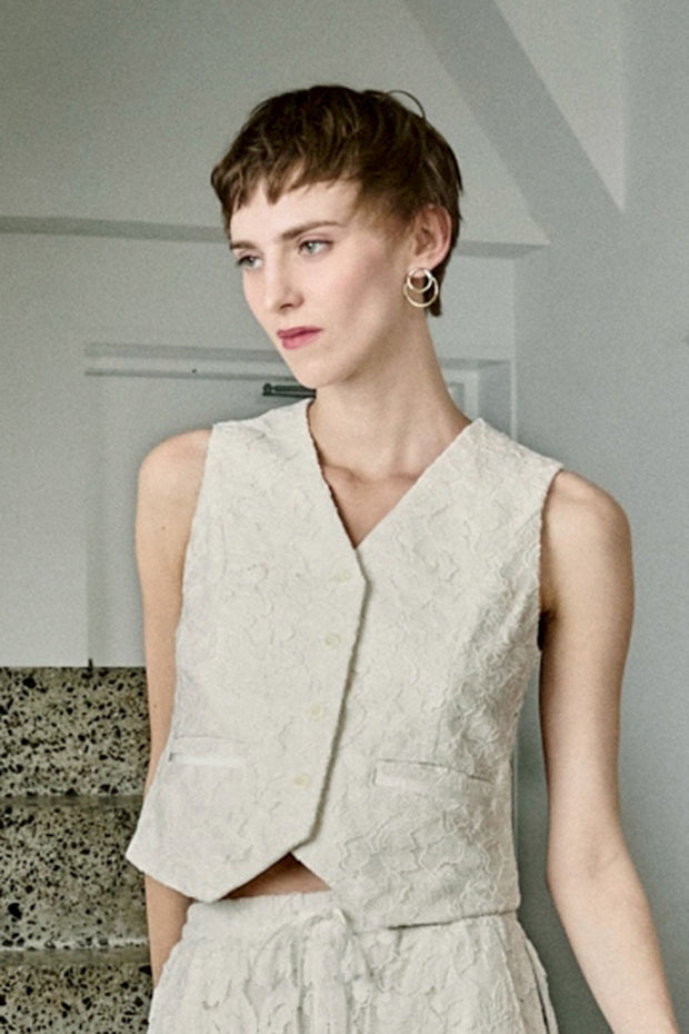 【先行予約】レースベスト Off White