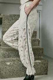 【先行予約】レースワイドパンツ Off White