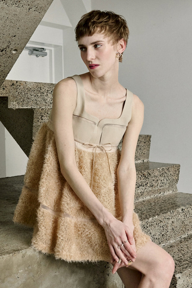 【先行予約】テープチュールキャミ Beige