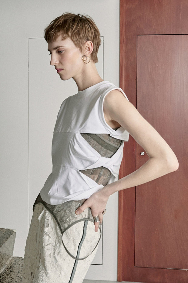 【先行予約】ツイスト Tee White