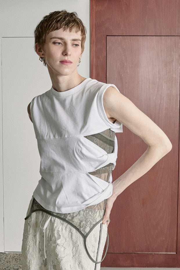 【先行予約】ツイスト Tee White