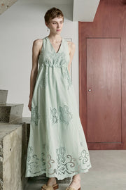 【先行予約】刺繍レースドレス Mint Green