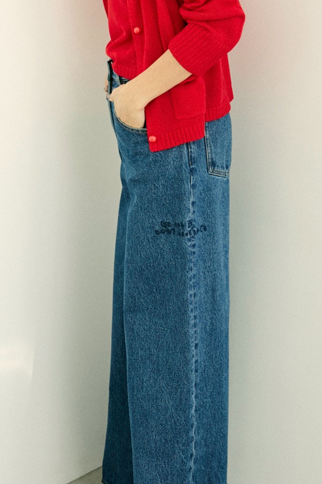 YU×WRINN】Embroidery Denim Pants Indigo – WRINN OFFICIAL