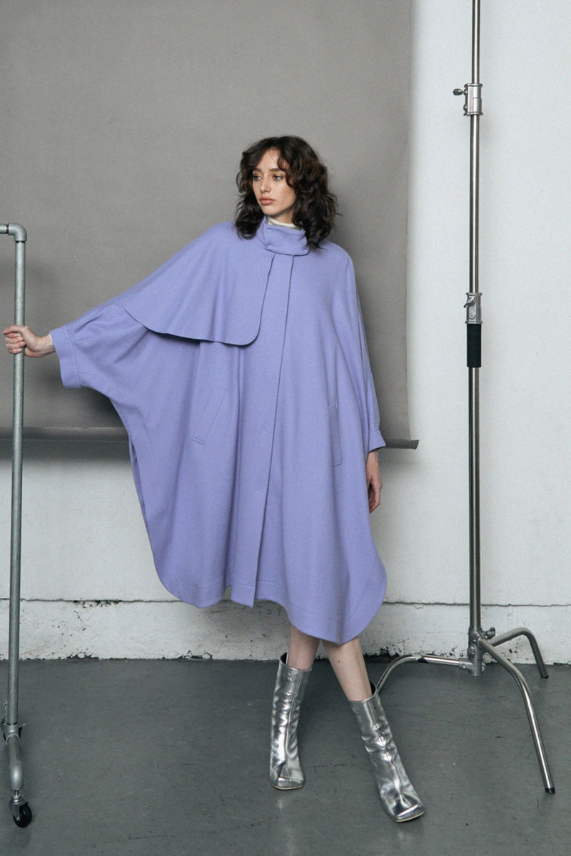 【ユキさま】 ソブ　ケープ Cape Coat Lavender – WRINN OFFICIAL