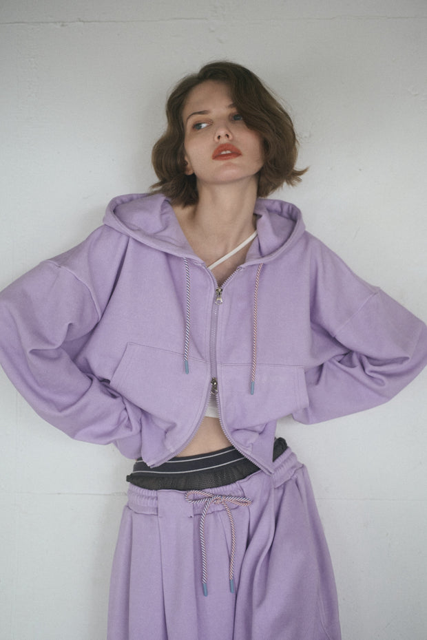 Double Zip Hoodie LAVENDER – WRINN OFFICIAL