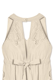 【先行予約】刺繍レースドレス Off White