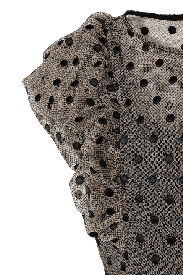 【先行予約】バルーンスリーブボディスーツ Black