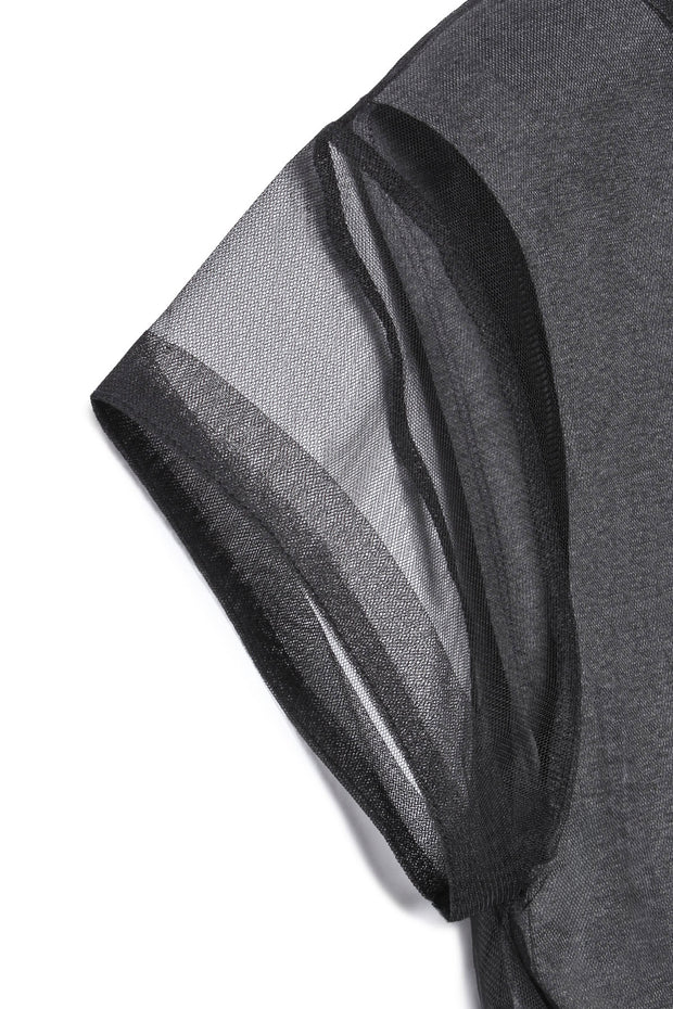 【先行予約】チュールツイストトップス Black