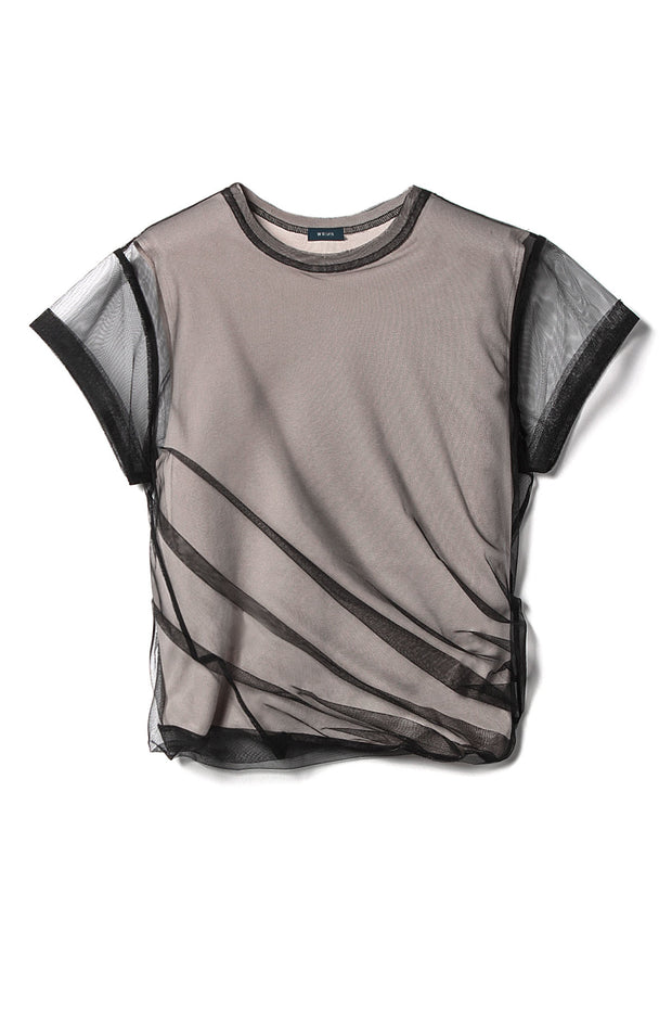 【先行予約】チュールツイストトップス Beige