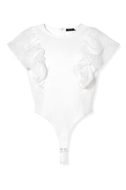 【先行予約】バルーンスリーブボディスーツ Off White