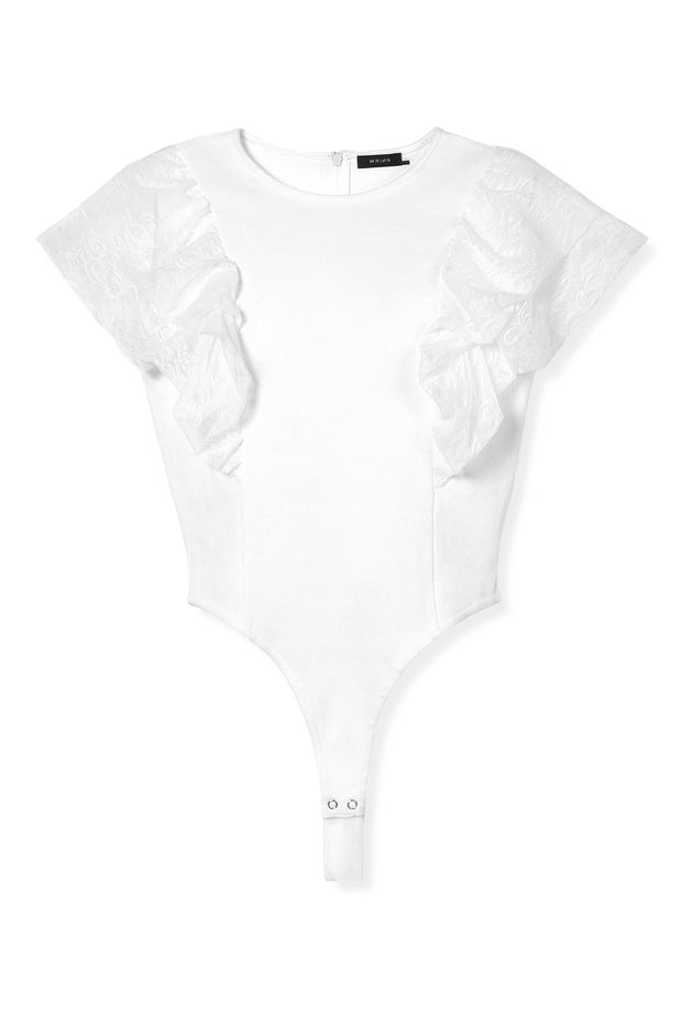 【先行予約】バルーンスリーブボディスーツ Off White