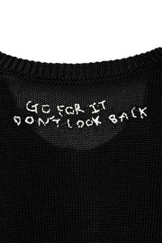 【YU×WRINN 先行予約】エンブロイダリーツインニット Black