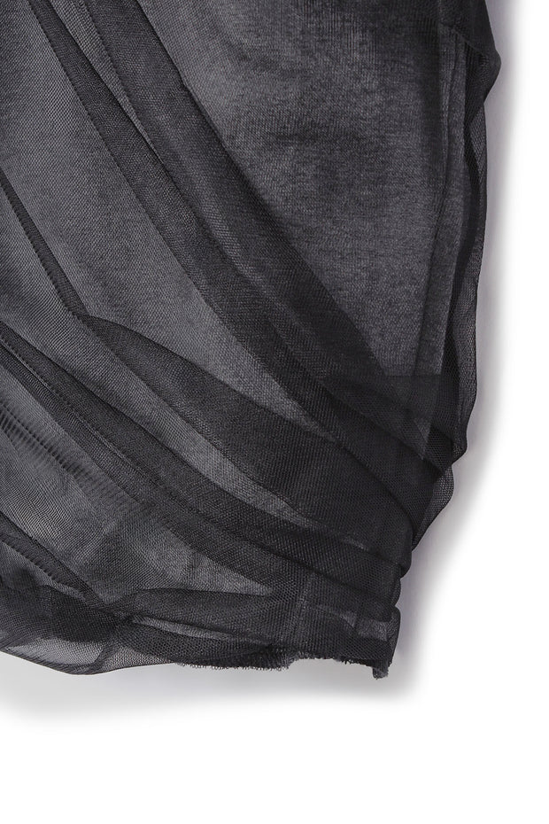 【先行予約】チュールツイストトップス Black