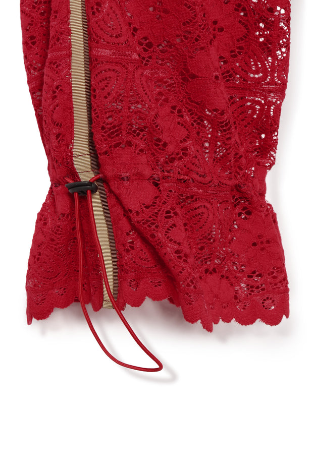 【先行予約】レースワイドパンツ Red