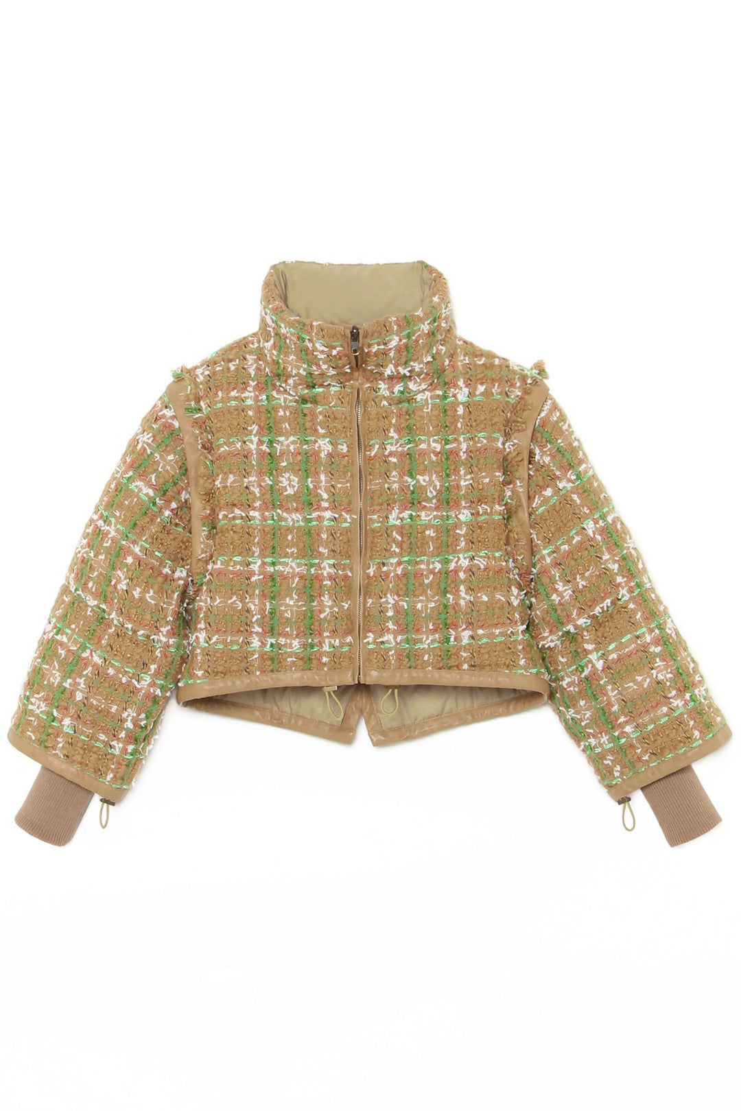 4way Reversible Tweed Down Beige – WRINN OFFICIAL