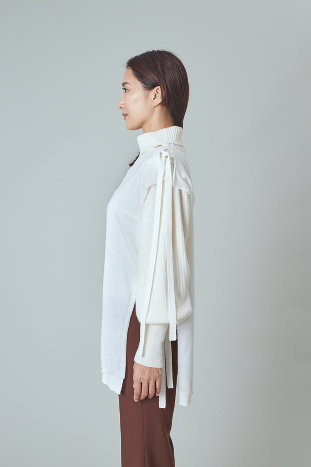 2 Way Knit Vest Off White