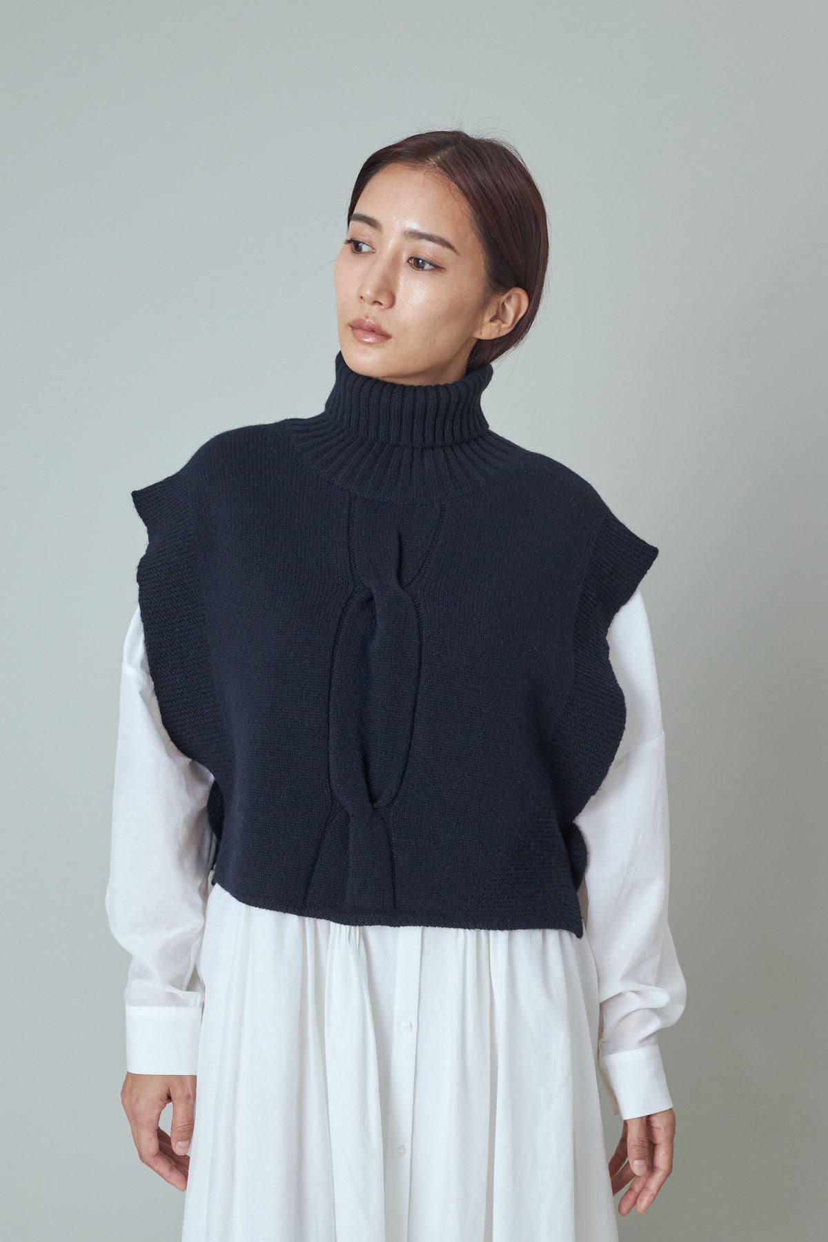 MAISON EUREKA TURTLE NECK WARMER VEST/FREE/ウ...+apple-en.jp