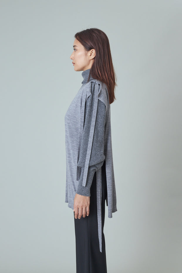 2 Way Knit Vest Charcoal Gray