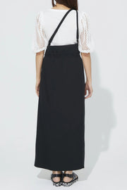 One shoulder Jumper skirt Black